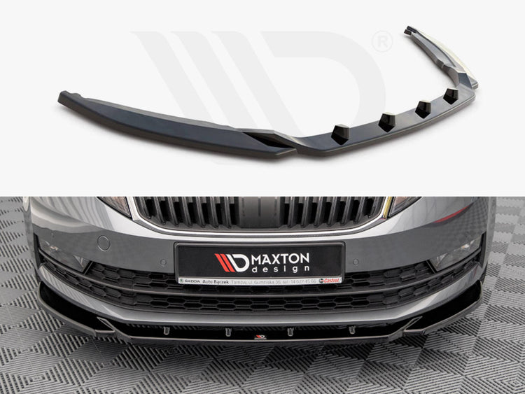 Front Splitter V.2 Skoda Octavia MK3 Facelift (2016-2020) - Wayside Performance 