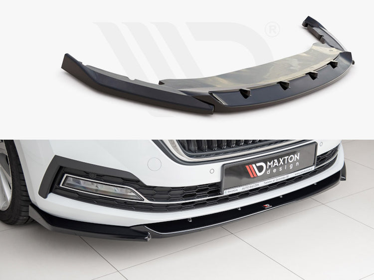Front Splitter V1 Skoda Octavia MK4 (2019-) - Wayside Performance 