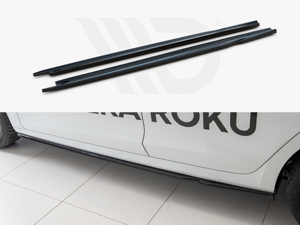 Side Skirts Diffusers V.2 Skoda Octavia Mk4 - Wayside Performance 