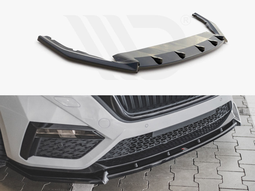 Front Splitter V1 Skoda Octavia RS MK4 (2020-) - Wayside Performance 