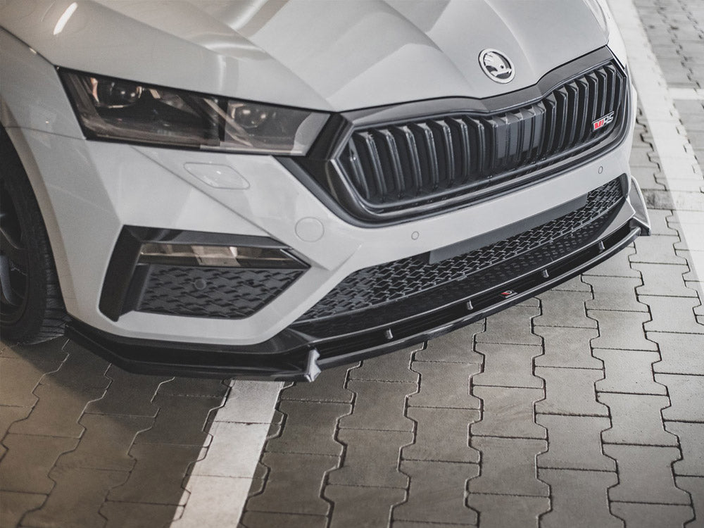Front Splitter V1 Skoda Octavia RS MK4 (2020-) - Wayside Performance 