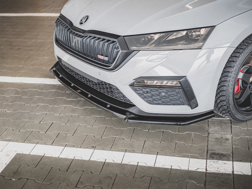 Front Splitter V1 Skoda Octavia RS MK4 (2020-) - Wayside Performance 