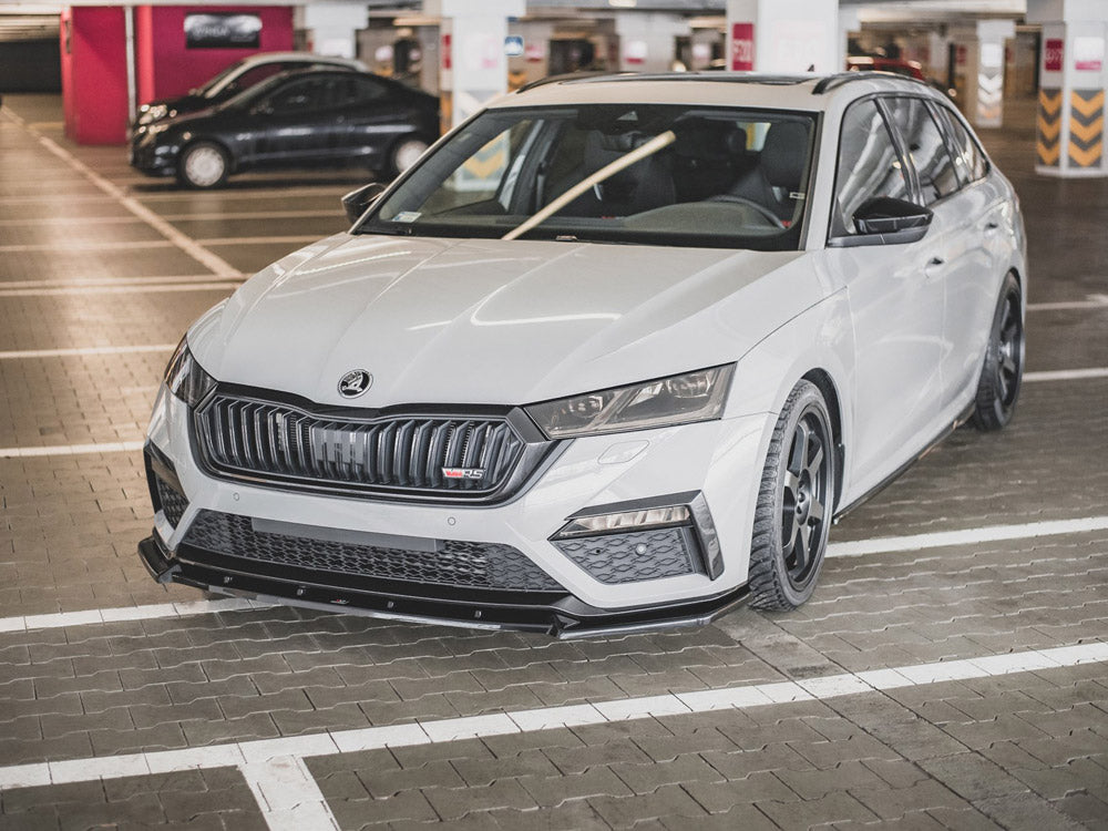 Front Splitter V1 Skoda Octavia RS MK4 (2020-) - Wayside Performance 