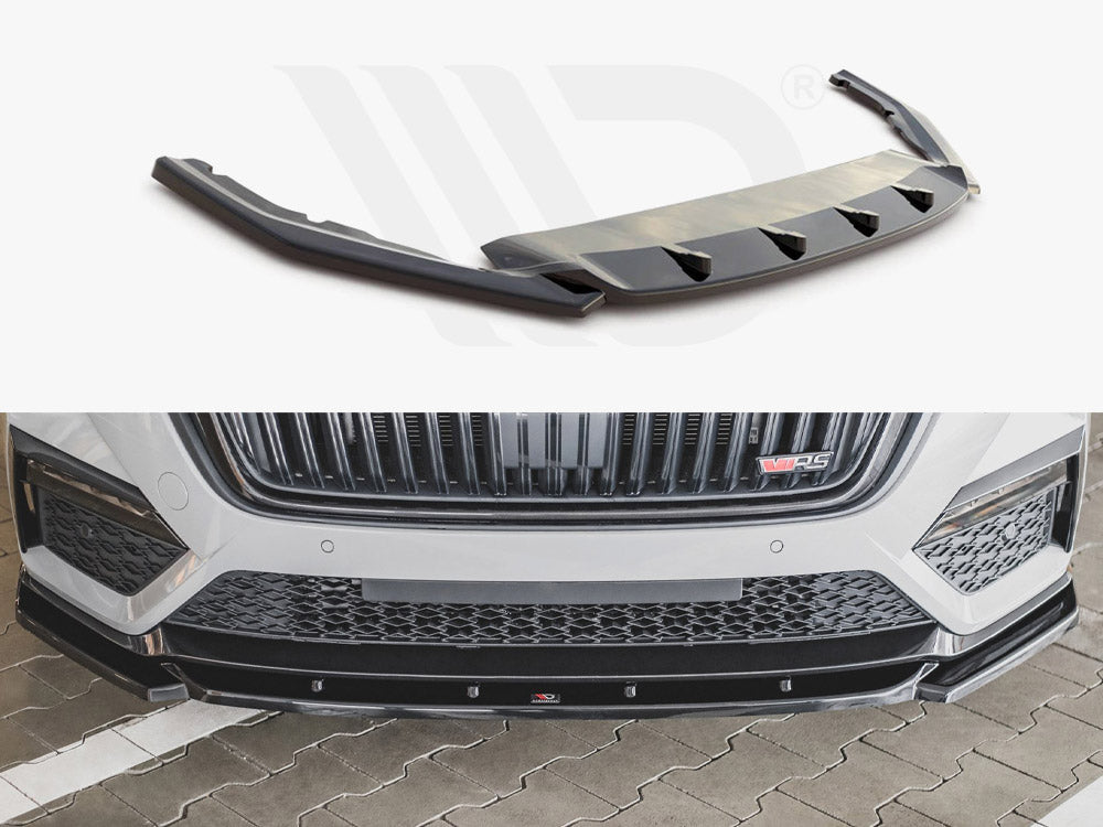 Front Splitter V3 Skoda Octavia RS MK4 (2020-) - Wayside Performance 