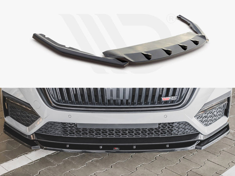 Front Splitter V3 Skoda Octavia RS MK4 (2020-) - Wayside Performance 
