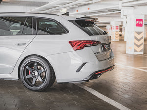 Rear Side Splitters V1 Skoda Octavia RS MK4 (2020-) - Wayside Performance 