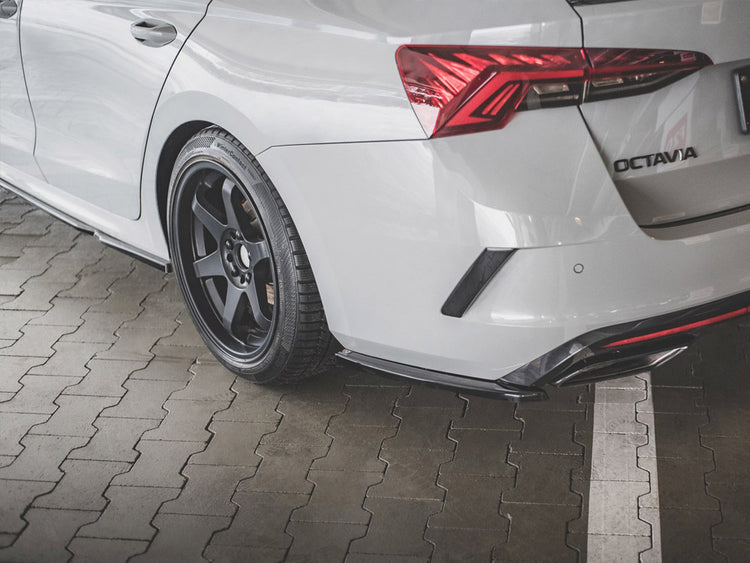 Rear Side Splitters V1 Skoda Octavia RS MK4 (2020-) - Wayside Performance 