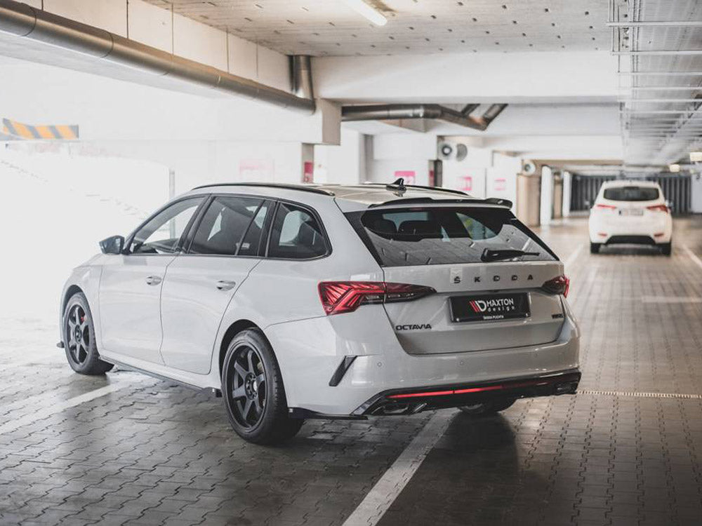 Rear Side Splitters V3 Skoda Octavia RS MK4 (2020-) - Wayside Performance 