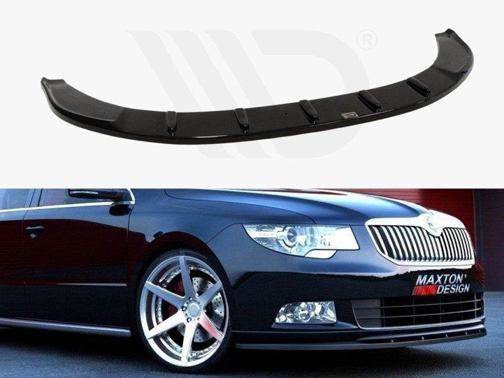 Front Splitter Skoda Superb II (For Sport Front Bumper Spoiler) - Wayside Performance 