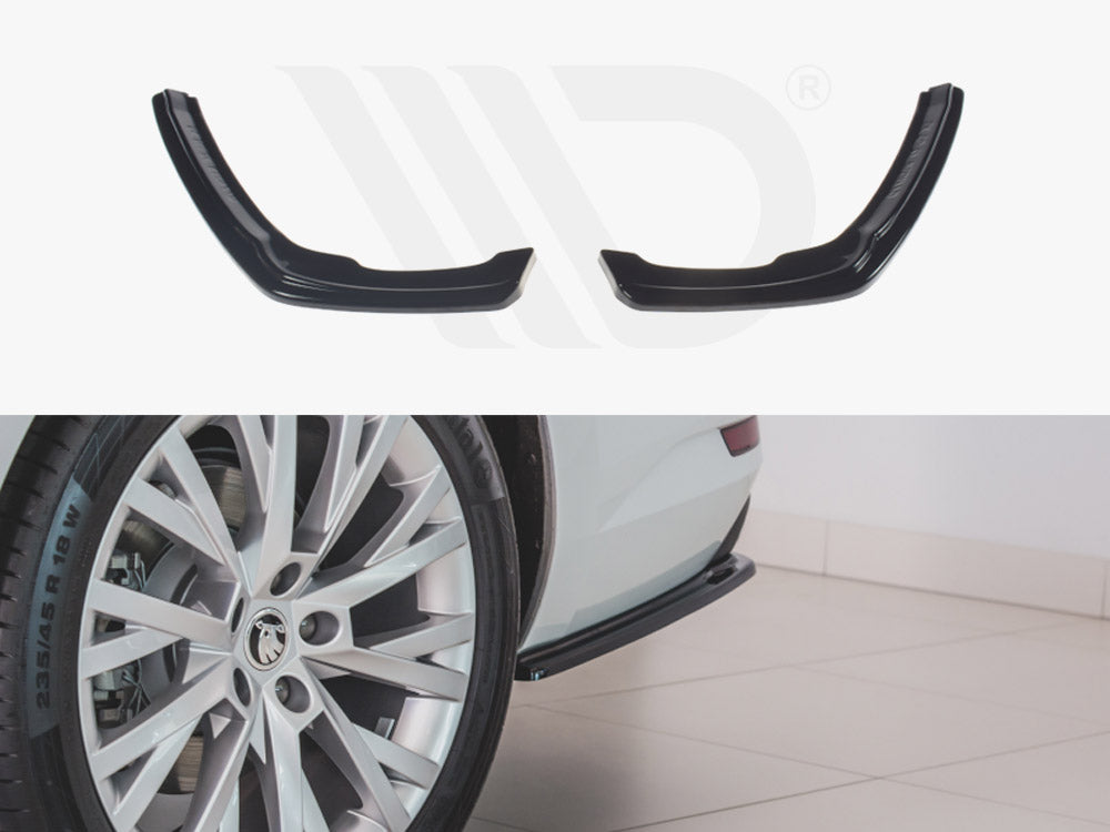 Rear Side Splitters Skoda Superb Mk3 FL Hatchback / Estate (2019-) - Wayside Performance 