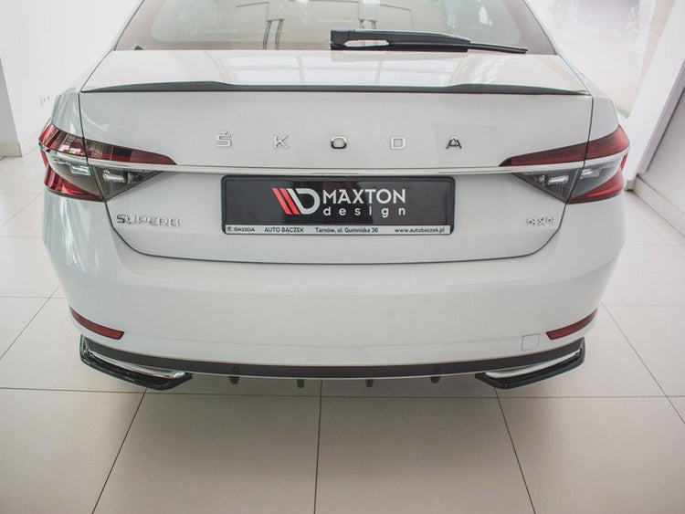 Rear Side Splitters Skoda Superb Mk3 FL Hatchback / Estate (2019-) - Wayside Performance 