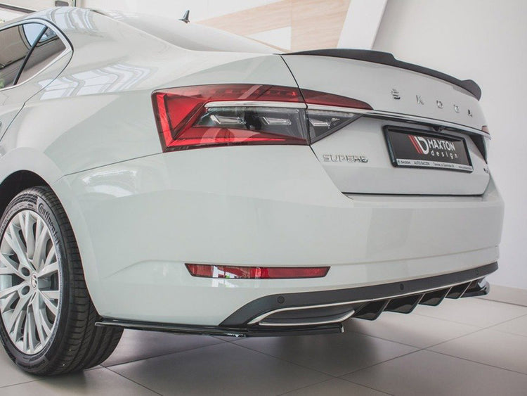 Rear Side Splitters Skoda Superb Mk3 FL Hatchback / Estate (2019-) - Wayside Performance 
