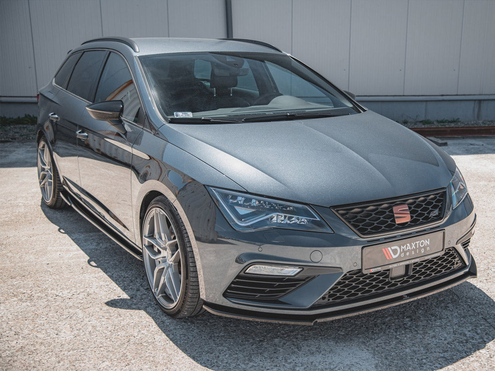 Front Splitter V4 Seat Leon Cupra/ Fr Mk3 Facelift (2017-2019) - Wayside Performance 