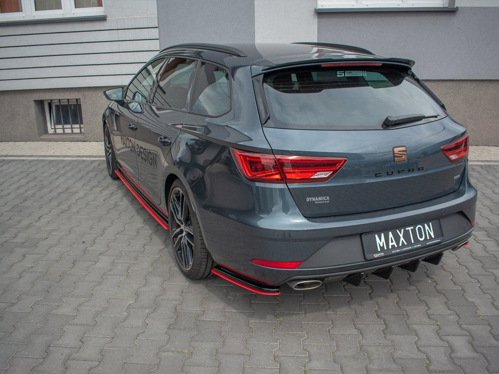 Rear Side Splitters V2 Seat Leon Mk 3.5 Cupra St (2017-) - Wayside Performance 