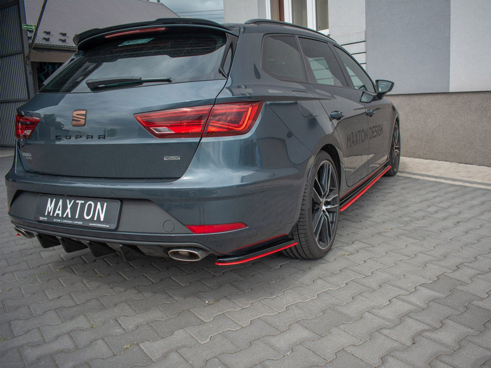 Rear Side Splitters V2 Seat Leon Mk 3.5 Cupra St (2017-) - Wayside Performance 
