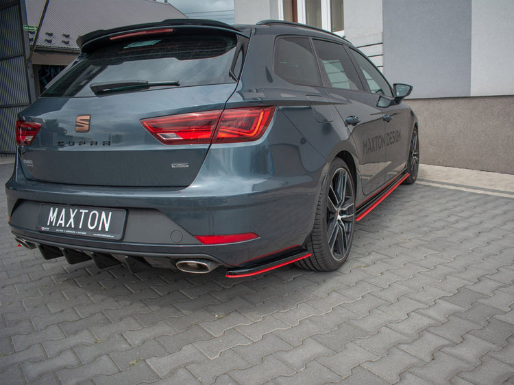 Rear Side Splitters V2 Seat Leon Mk 3.5 Cupra St (2017-) - Wayside Performance 