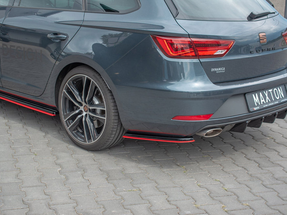 Rear Side Splitters V2 Seat Leon Mk 3.5 Cupra St (2017-) - Wayside Performance 