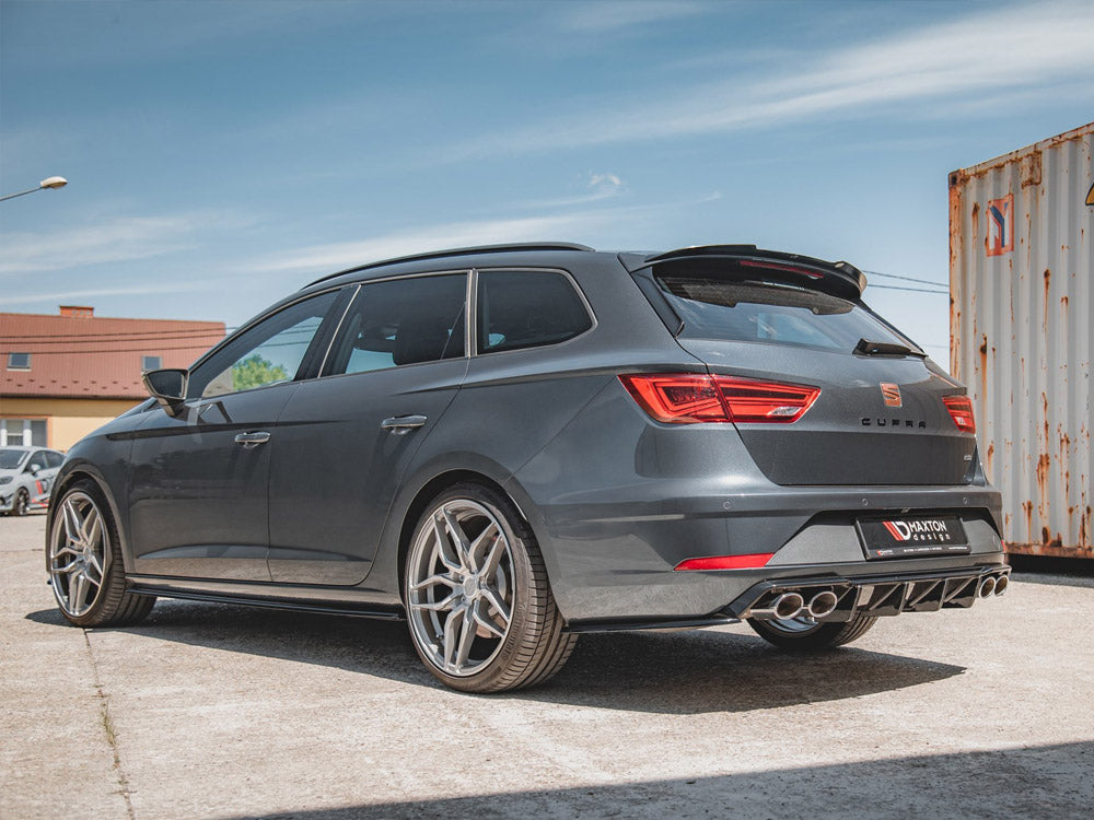 Rear Side Splitters V.2 Seat Leon Cupra Mk3 Facelift Estate (2017-2019) - Wayside Performance 