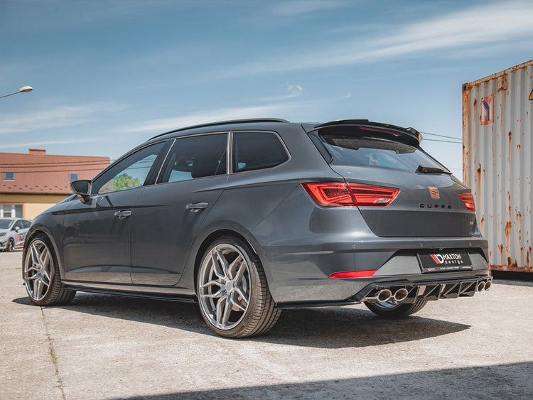 Rear Side Splitters V.2 Seat Leon Cupra Mk3 Facelift Estate (2017-2019) - Wayside Performance 