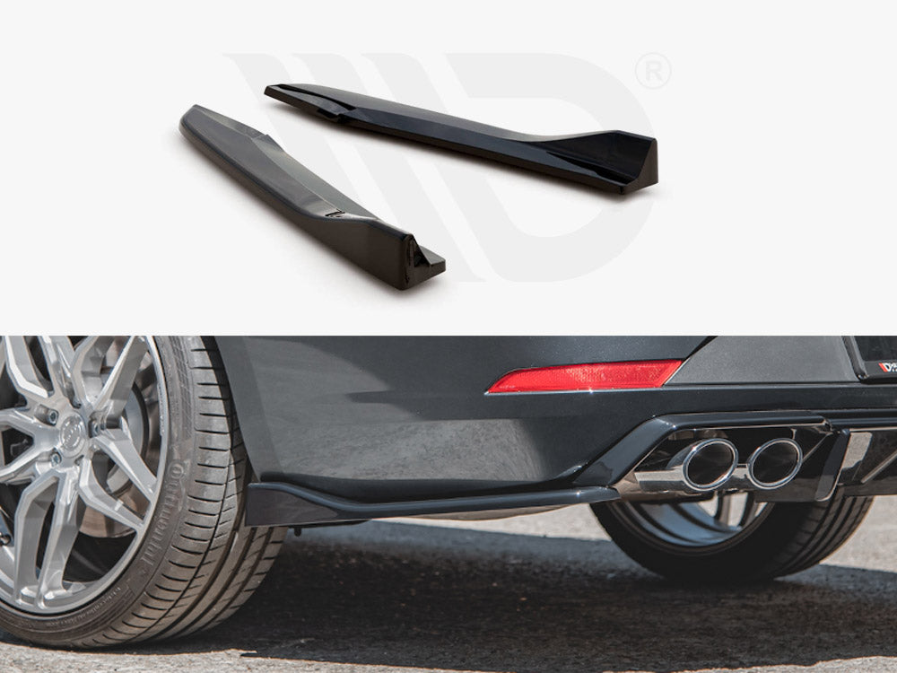 Rear Side Splitters V.3 Seat Leon Cupra Mk3 Facelift Estate (2017-2019) - Wayside Performance 