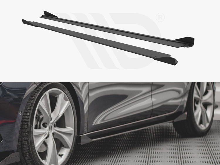 Street Pro Side Skirts Diffusers (+flaps) Seat Leon Fr Mk4 (2020-) - Wayside Performance 