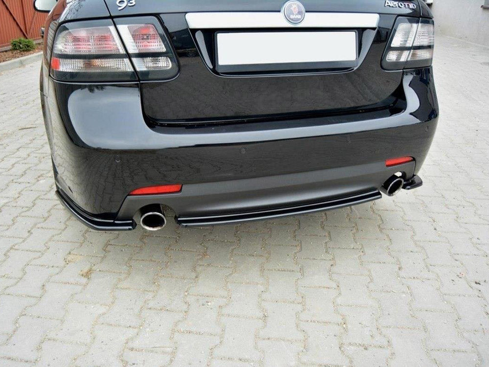Central Rear Splitter SAAB 9-3 AERO MK2 Facelift (2007-2011) - Wayside Performance 