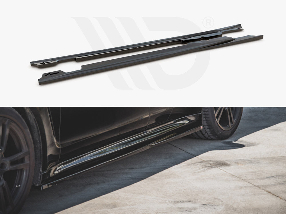 Side Skirts Diffusers V1 Porsche Panamera Turbo 970 Facelift (2013-2016) - Wayside Performance 