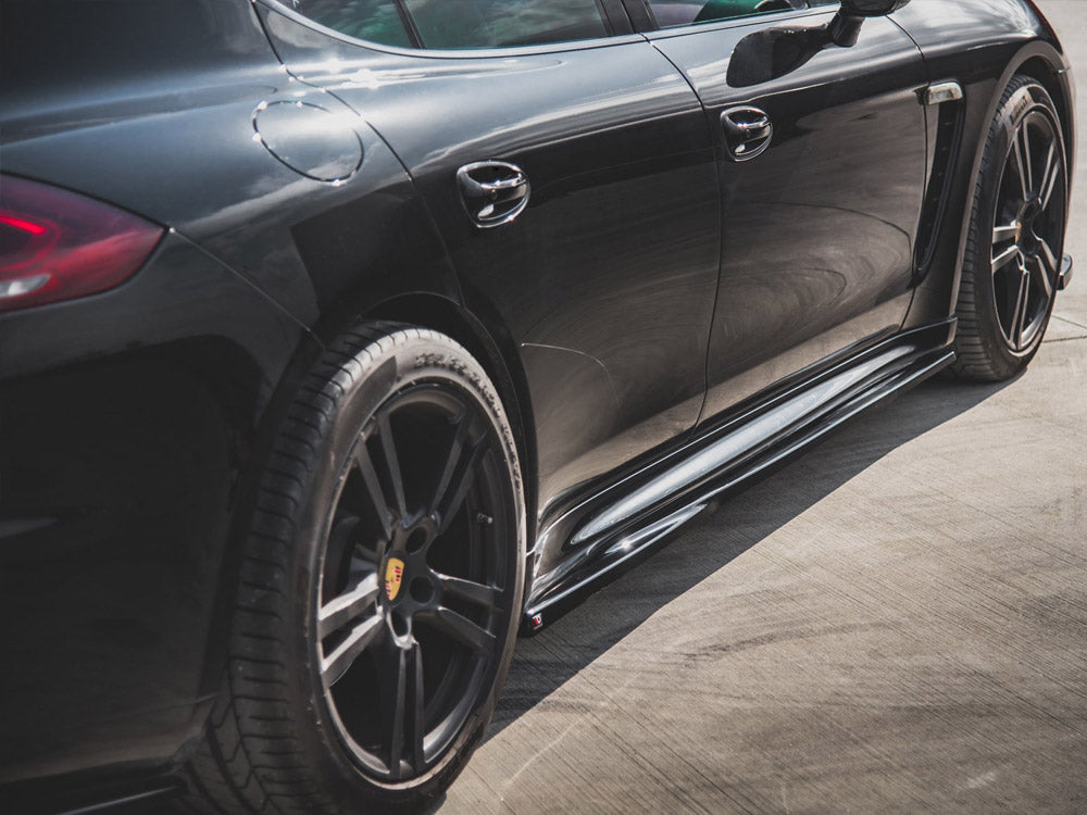 Side Skirts Diffusers V1 Porsche Panamera Turbo 970 Facelift (2013-2016) - Wayside Performance 