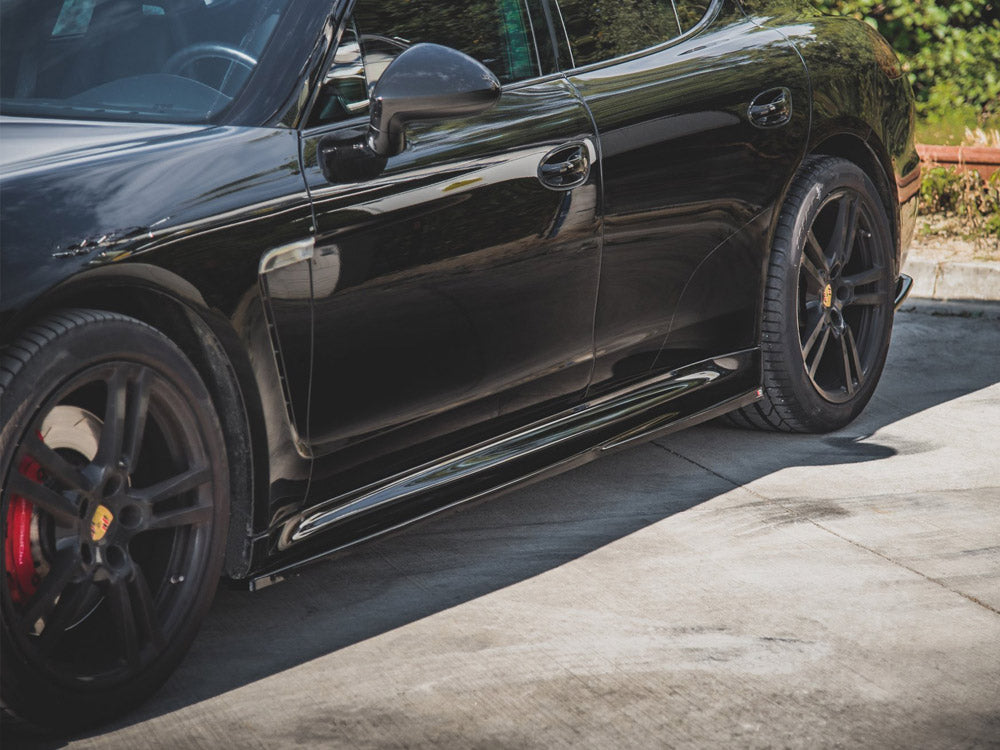 Side Skirts Diffusers V1 Porsche Panamera Turbo 970 Facelift (2013-2016) - Wayside Performance 