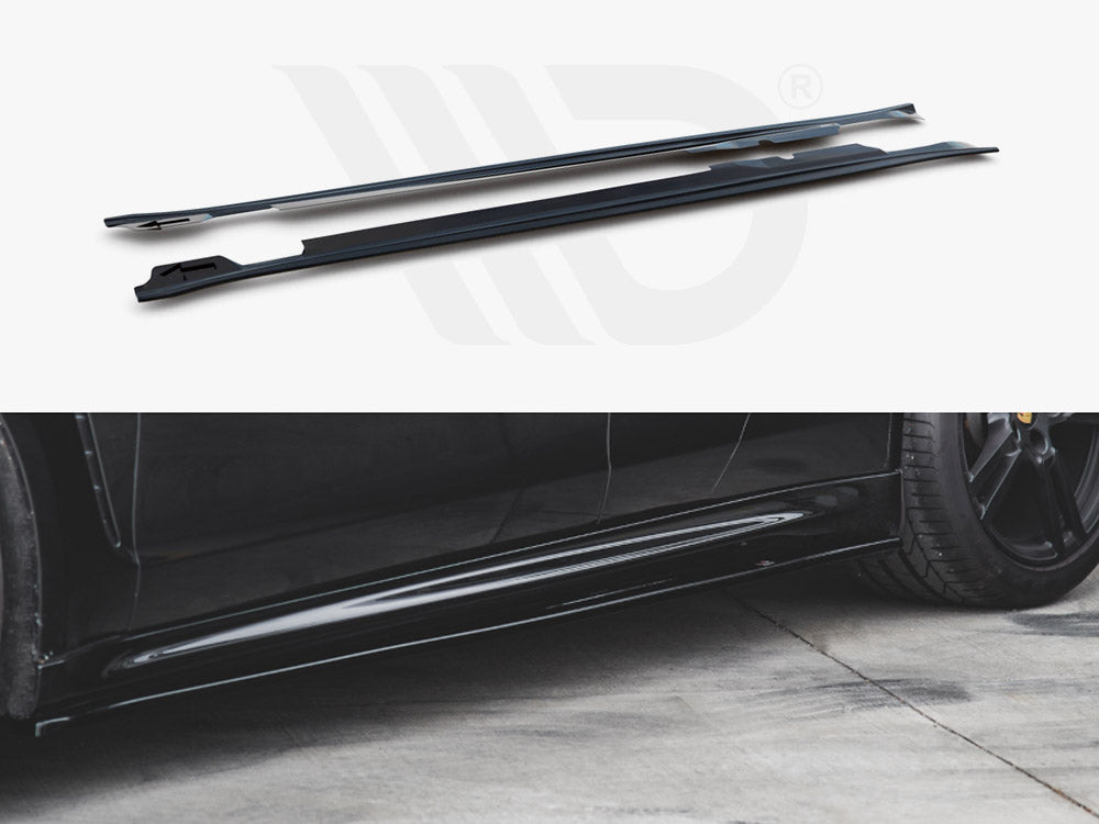 Side Skirts Diffusers V2 Porsche Panamera Turbo 970 Facelift (2013-2016) - Wayside Performance 
