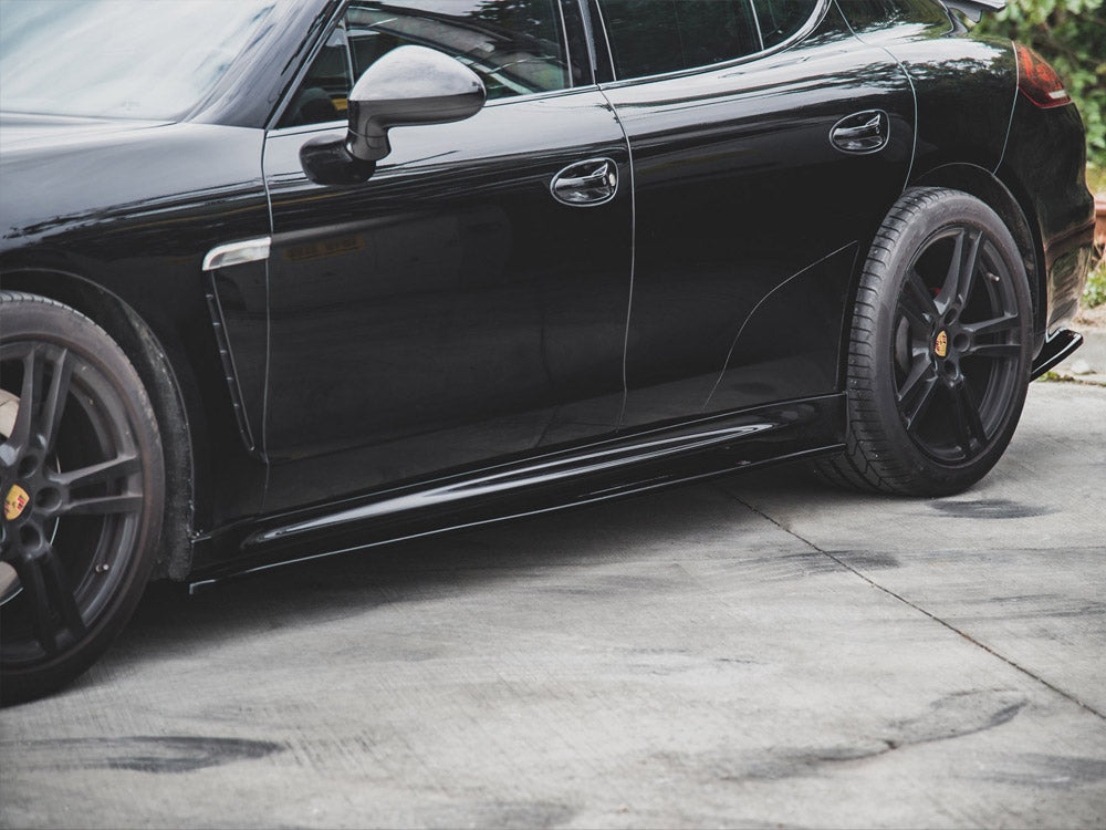 Side Skirts Diffusers V2 Porsche Panamera Turbo 970 Facelift (2013-2016) - Wayside Performance 