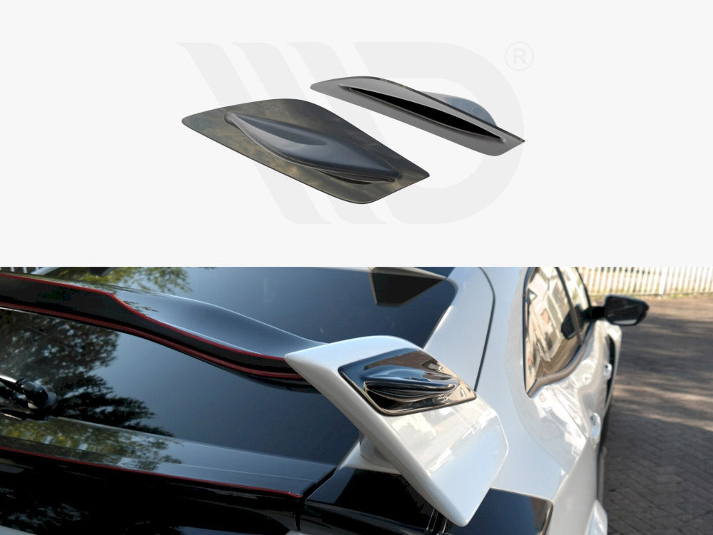 WING (Main Spoiler) Side Extensions Honda Civic Mk10 Type-R - Wayside Performance 