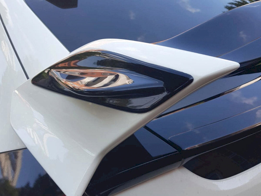 WING (Main Spoiler) Side Extensions Honda Civic Mk10 Type-R - Wayside Performance 