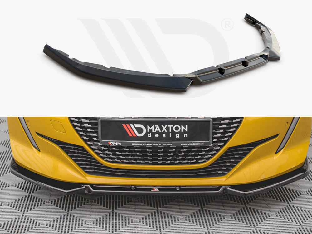 Front Splitter V1 Peugeot 208 MK2 (2019-) - Wayside Performance 