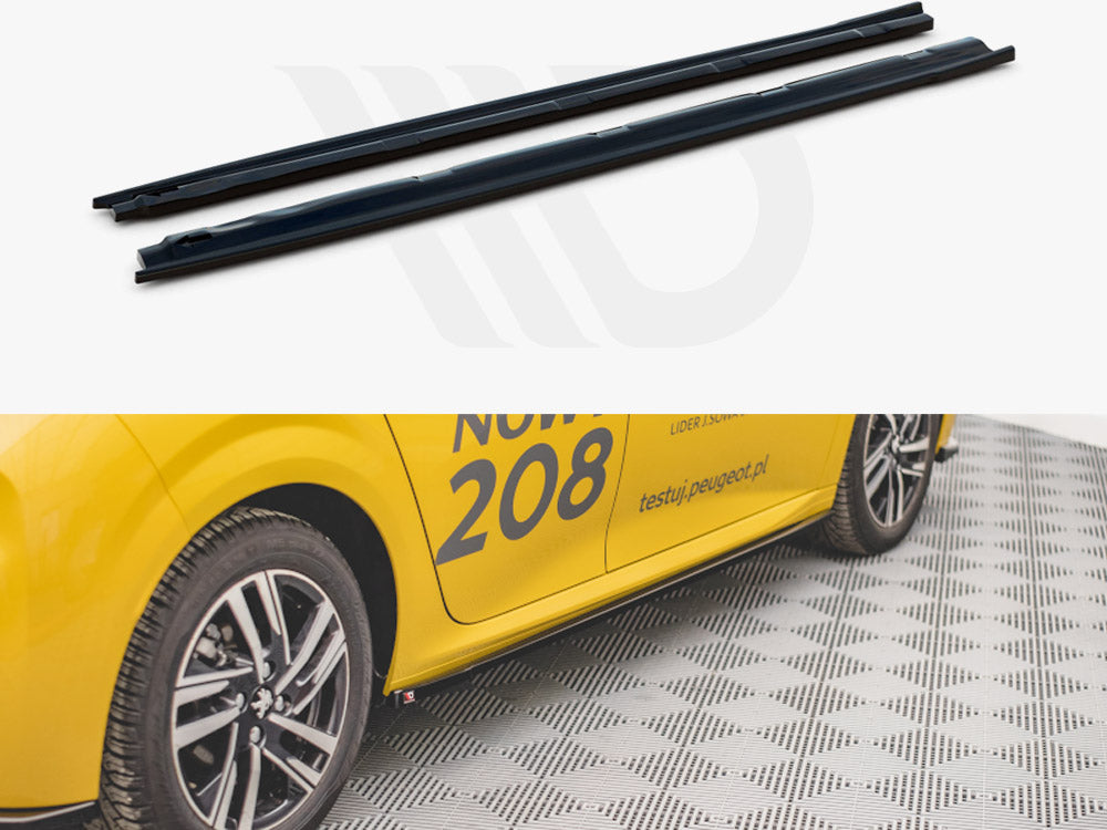 Side Skirts Diffusers Peugeot 208 MK2 (2019-) - Wayside Performance 