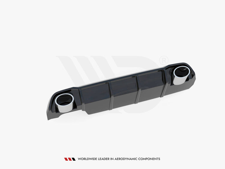 Rear Valance + Exhaust Ends Imitation Peugeot 308 SW Mk2 Facelift TEXTURED - Wayside Performance 
