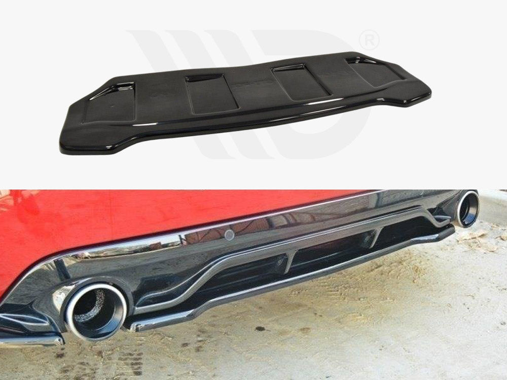 Central Rear Splitter Peugeot 308 II GTI (Without Vertical Bars) - Wayside Performance 
