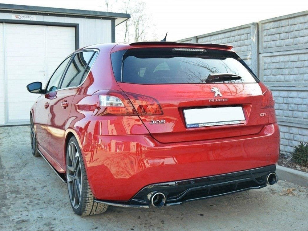 Central Rear Splitter Peugeot 308 II GTI (Without Vertical Bars) - Wayside Performance 