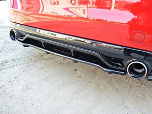 Central Rear Splitter Peugeot 308 II GTI (With Vertical Bars) - Wayside Performance 