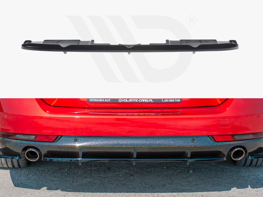 Central Rear Splitter (Vertical Bars) Peugeot 508 GT Mk2 - Wayside Performance 