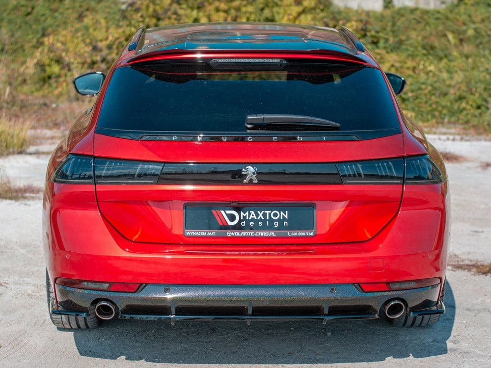 Central Rear Splitter (Vertical Bars) Peugeot 508 GT Mk2 - Wayside Performance 