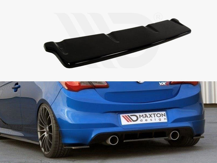 Central Rear Splitter Opel Corsa E Opc / Vxr (2015-19) - Wayside Performance 