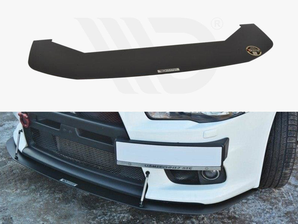 Front Racing Splitter V.2 Mitsubishi Lancer EVO X (2005-2017) - Wayside Performance 