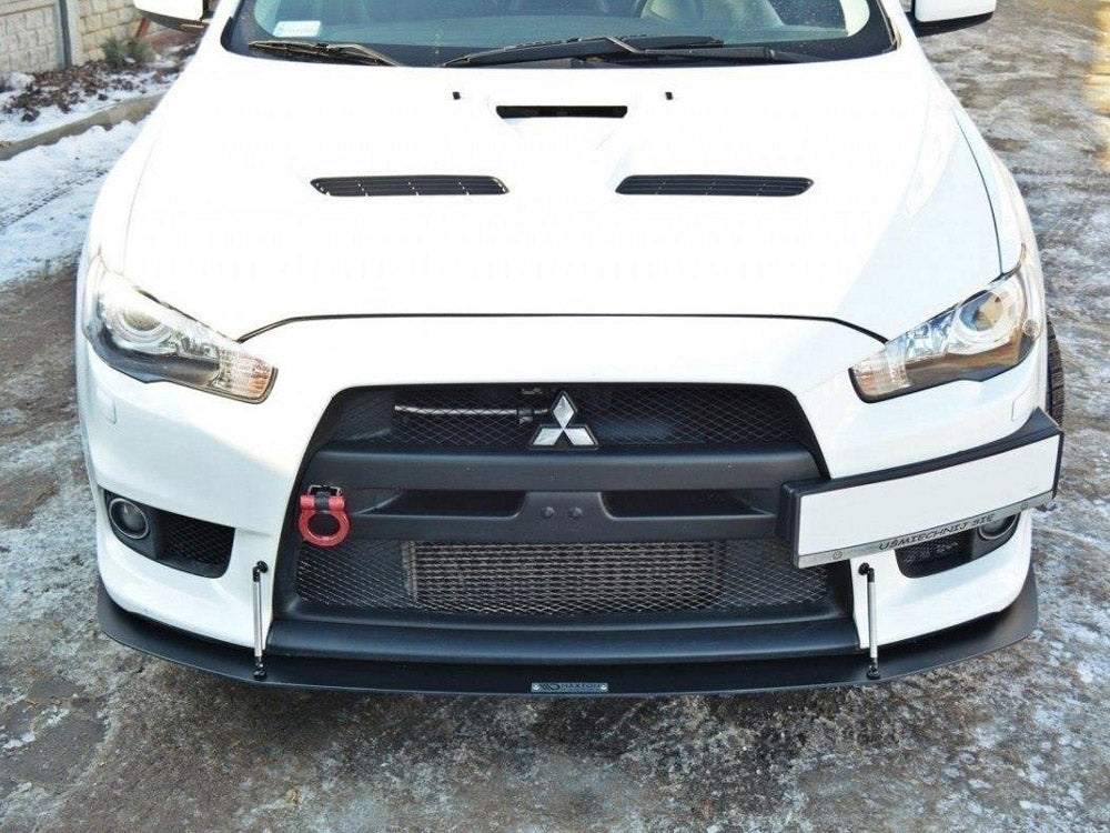 Front Racing Splitter V.2 Mitsubishi Lancer EVO X (2005-2017) - Wayside Performance 
