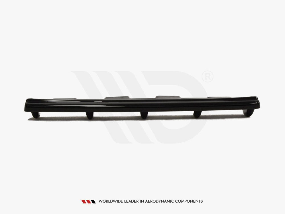 Central Rear Splitter Mitsubishi Lancer EVO X (W/vertical Bars) (2007-2015) - Wayside Performance 