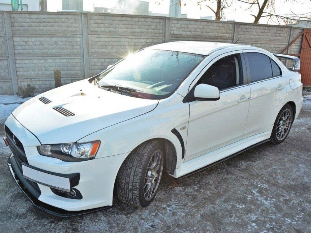 Side Skirts Diffusers Mitsubishi Lancer EVO X US Version (2007-2015) - Wayside Performance 