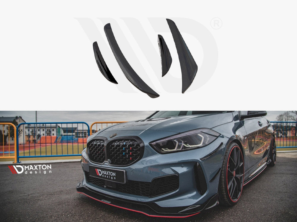 Maxton Design Front Bumper Wings (Canards) Bmw 1 F40 M-pack / M135i (2019 - Up) - Wayside Performance