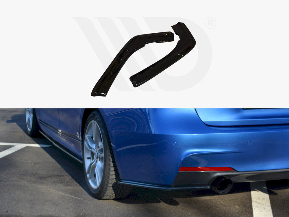 Rear Side Splitters BMW 3-Series F30 Facelift Sedan M-Sport (2015-2018) - Wayside Performance 