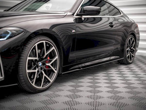 Side Skirts Diffusers V.1 BMW 4 M-Pack / M440i G22 - Wayside Performance 