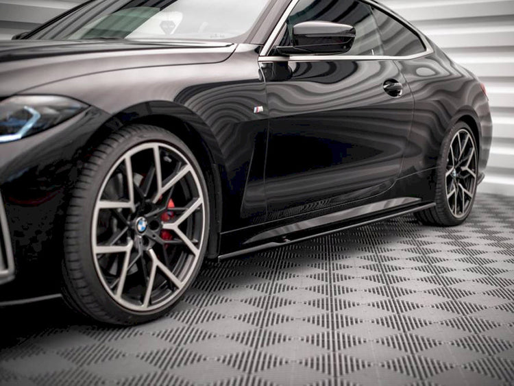 Side Skirts Diffusers V.1 BMW 4 M-Pack / M440i G22 - Wayside Performance 